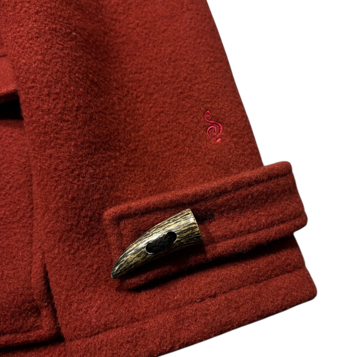 Swagger Red Hooded long duffle coat