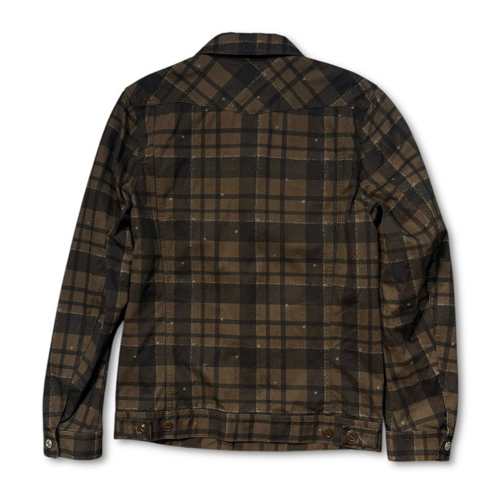 00s Montage Plaid Shirts Jacket