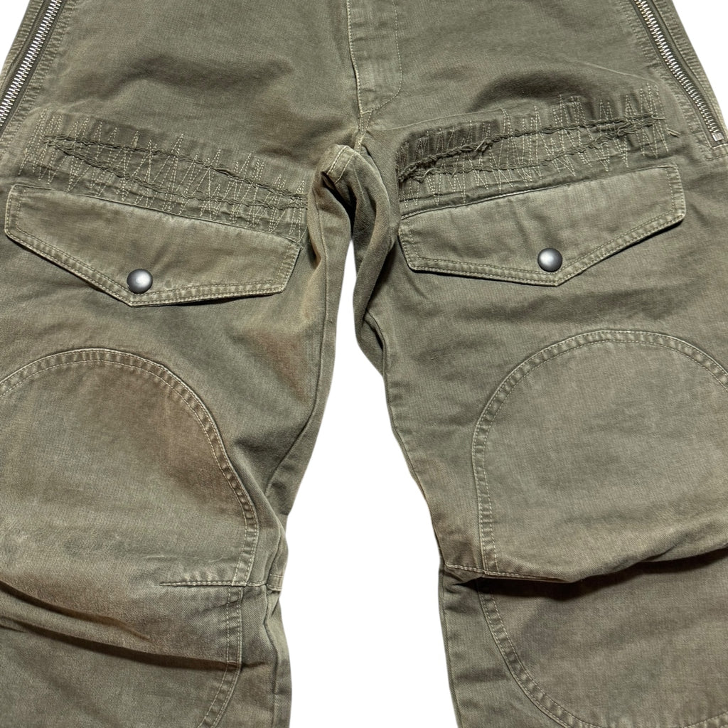 GRIFFIN Cargo Parachute Pants Khaki