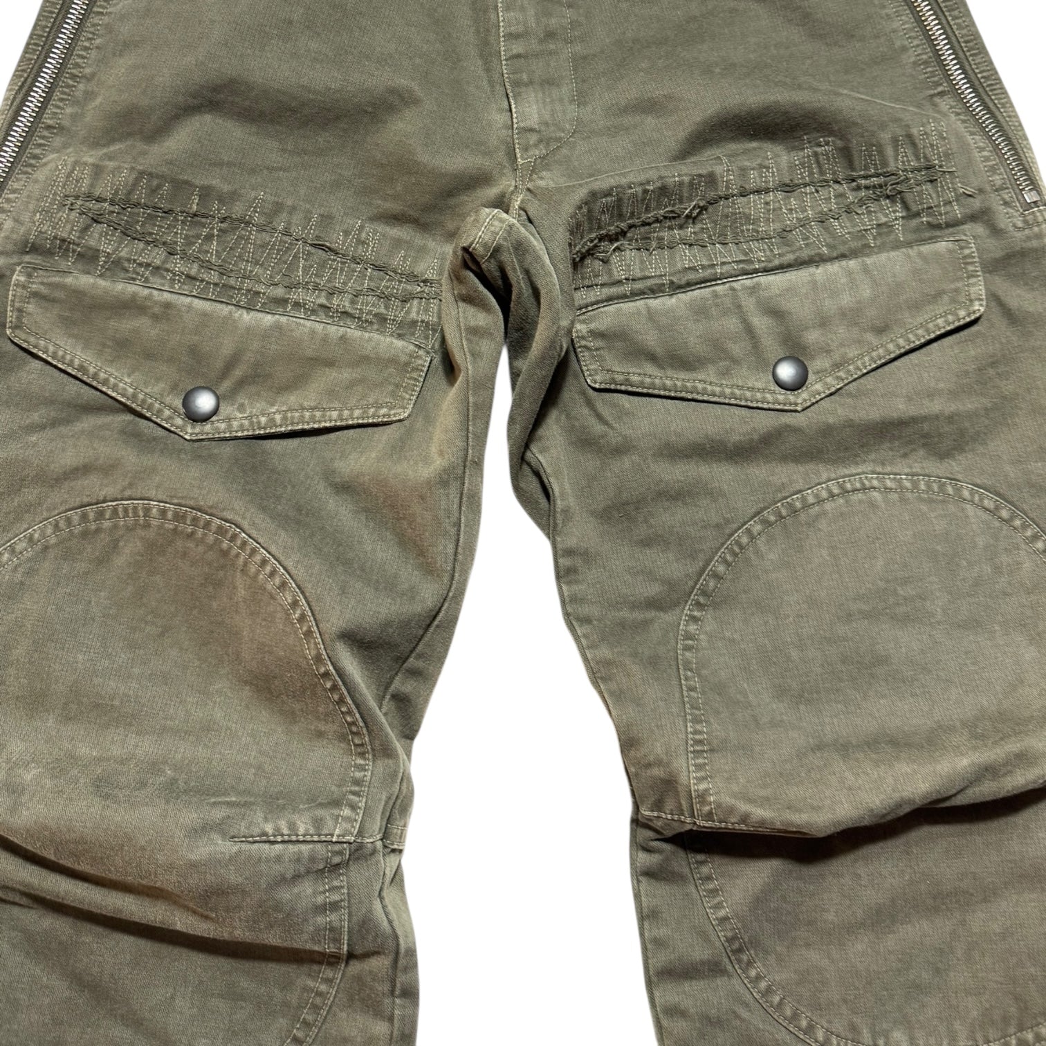 GRIFFIN Cargo Parachute Pants Khaki
