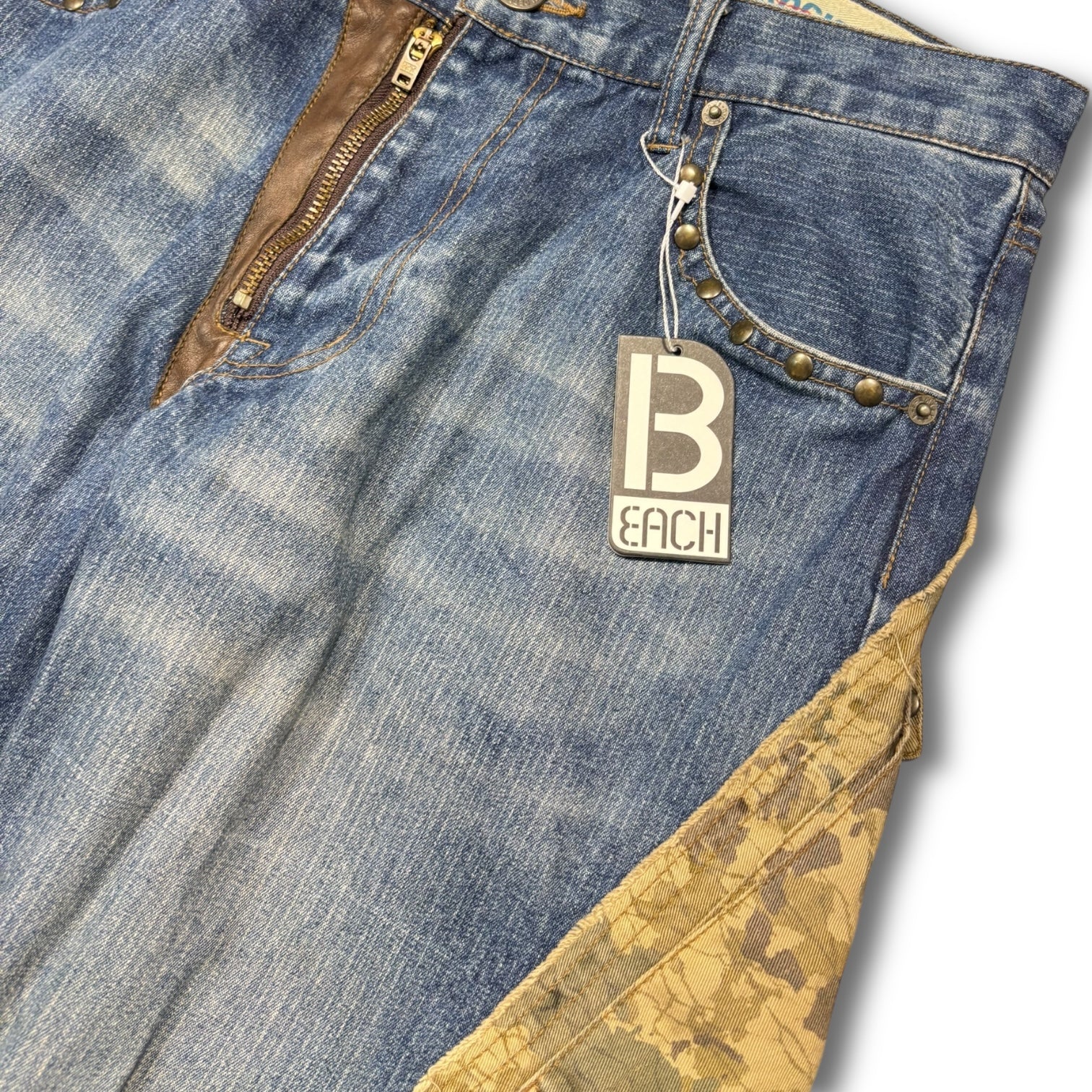 PPFM 00s Docking Camo Cargo Denim