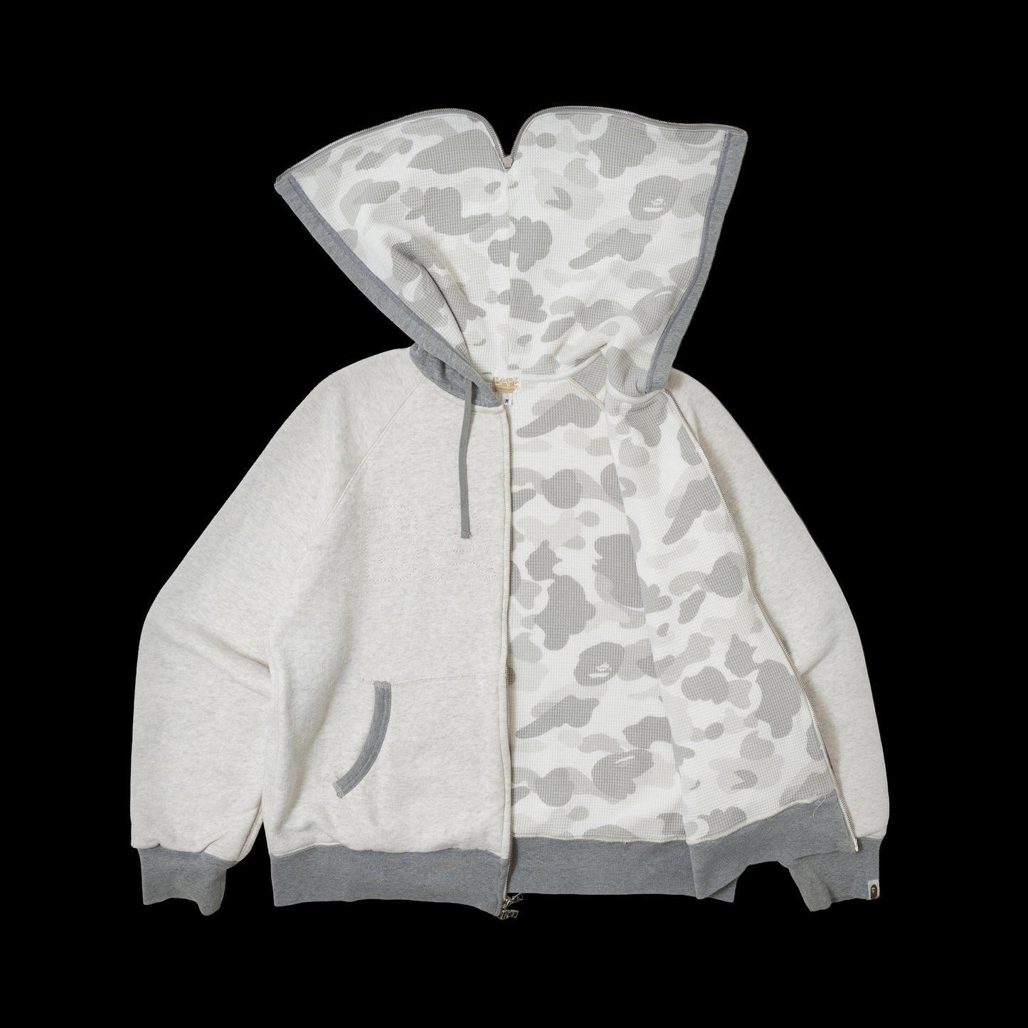 00s BAPE Switched Camouflage Zip Hoodie