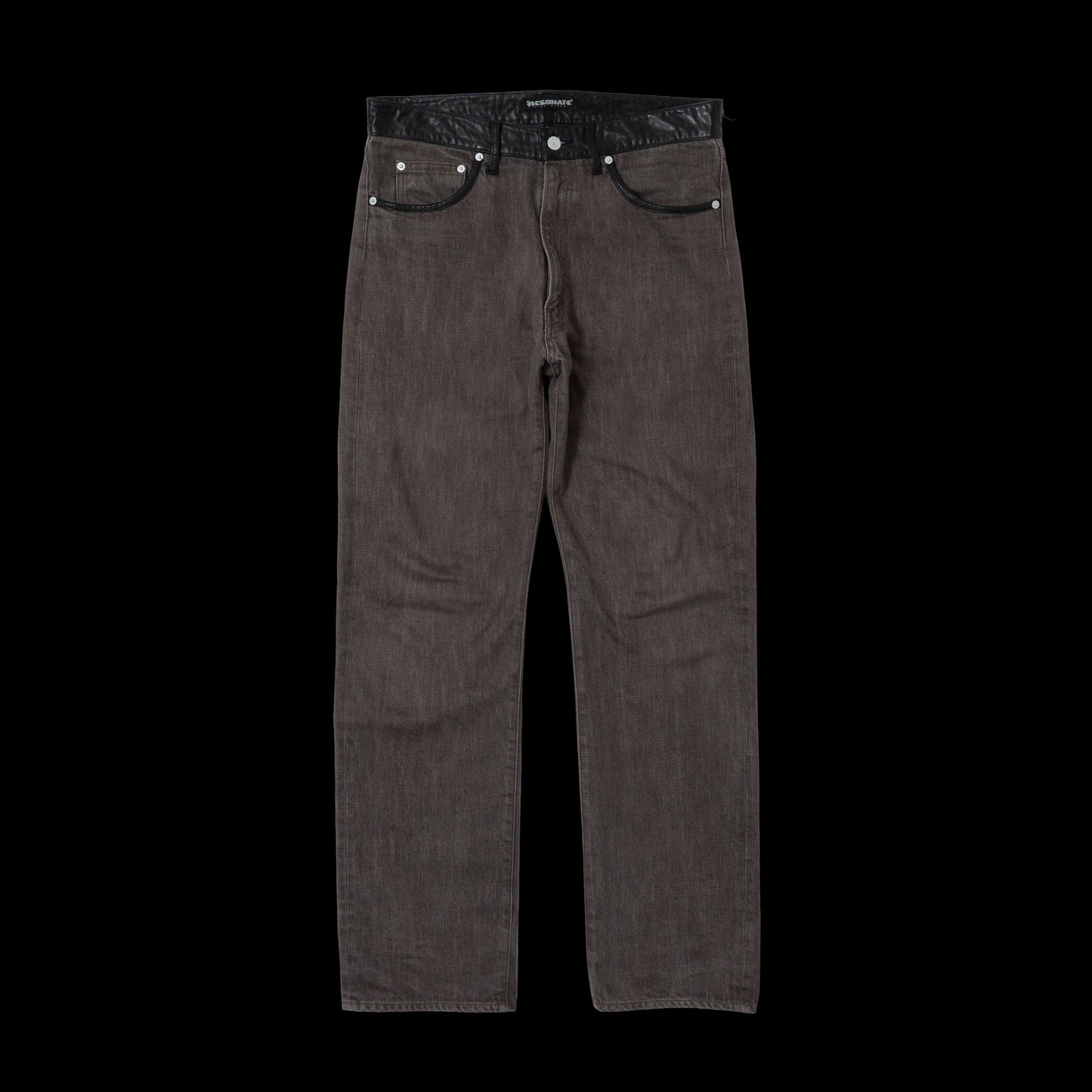 00s RESONATE GOODENOUGH Leather Switched Jeans