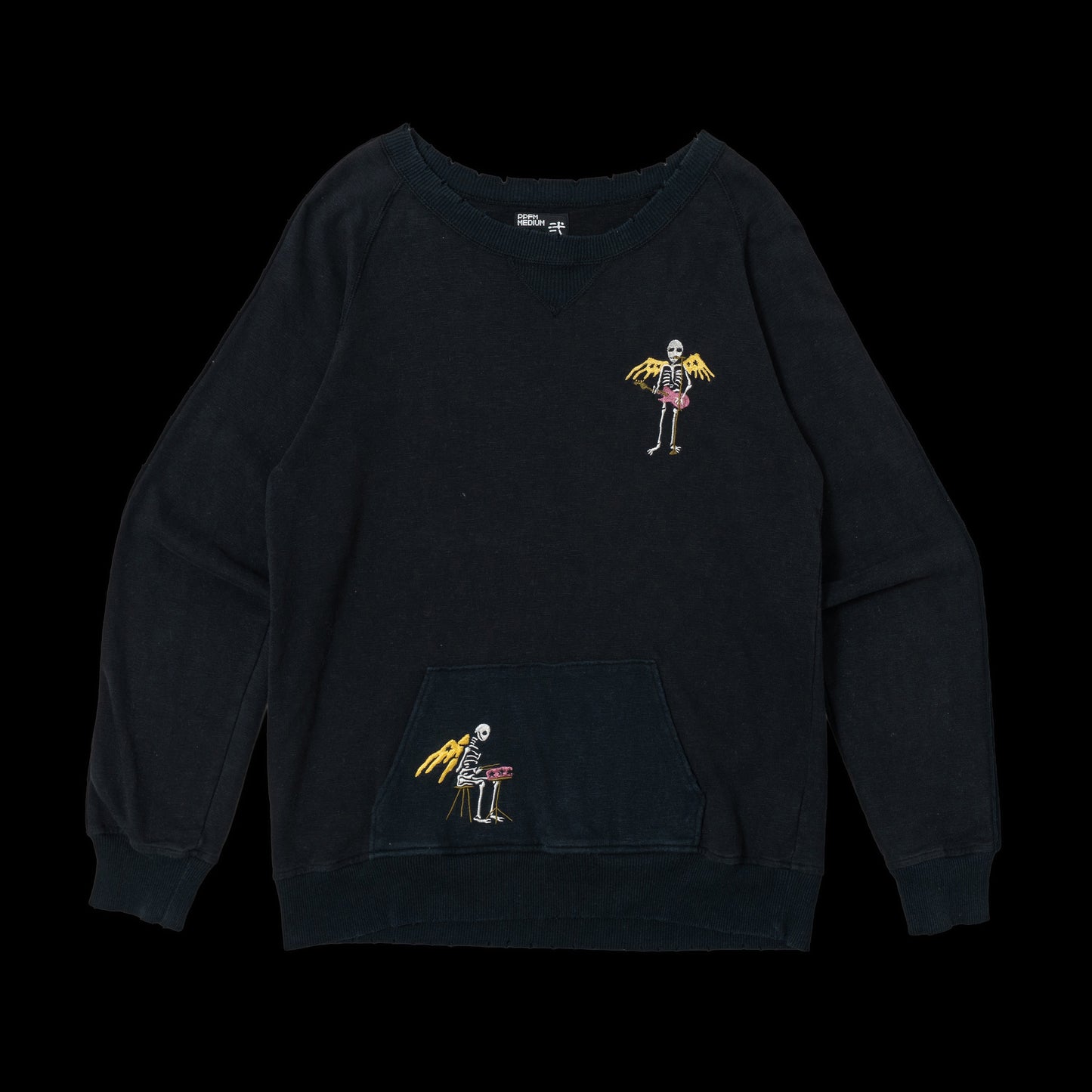 PPFM Skull Angel Velour Line Sweatshirt