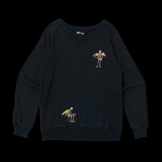 PPFM Skull Angel Velour Line Sweatshirt