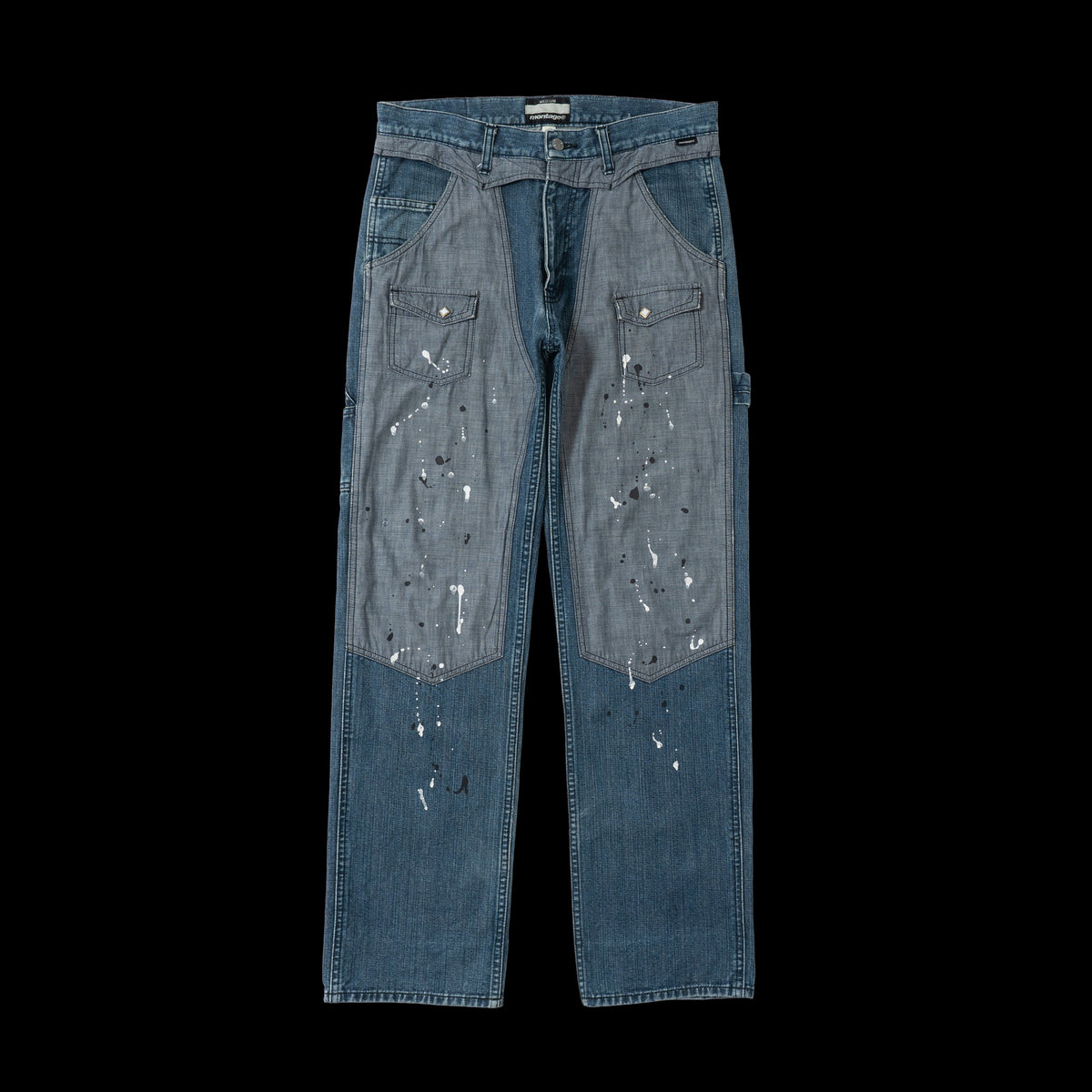 00s montage Docking Painted Jeans