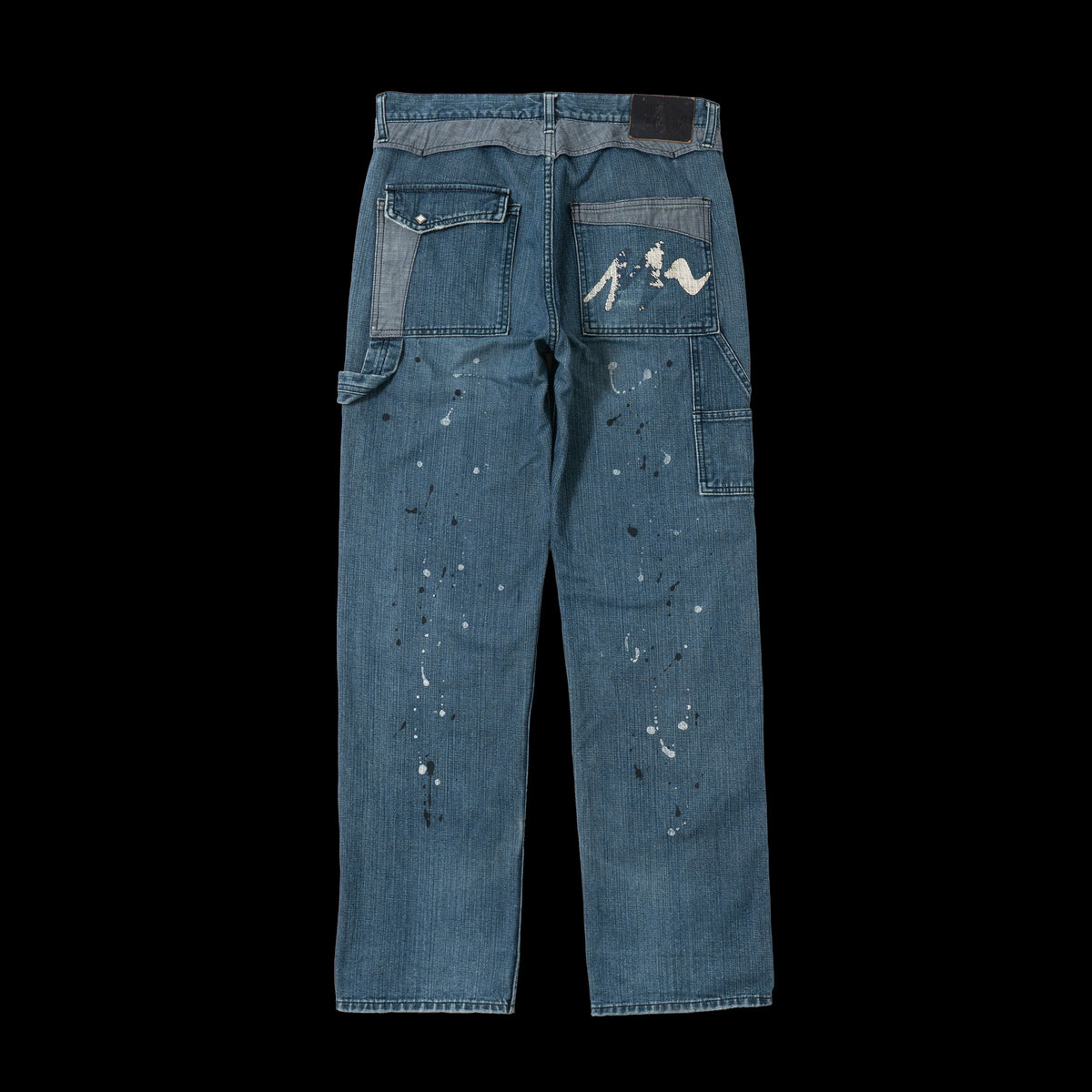 00s montage Docking Painted Jeans