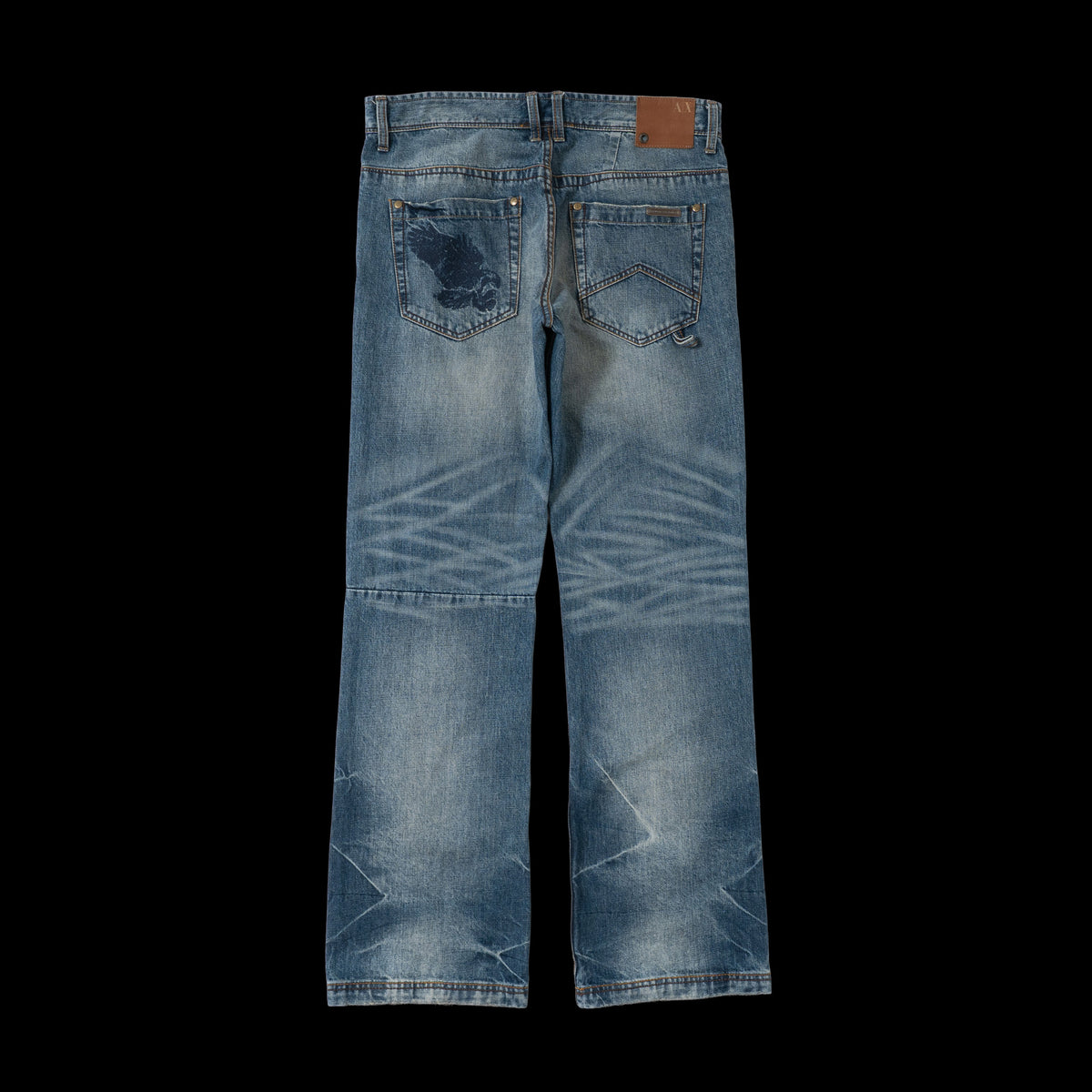ARMANI EXCHANGE Washed Straight Jeans