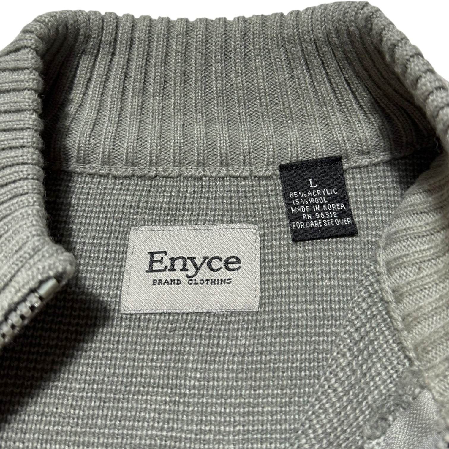 Enyce Grey Knit Embroided L