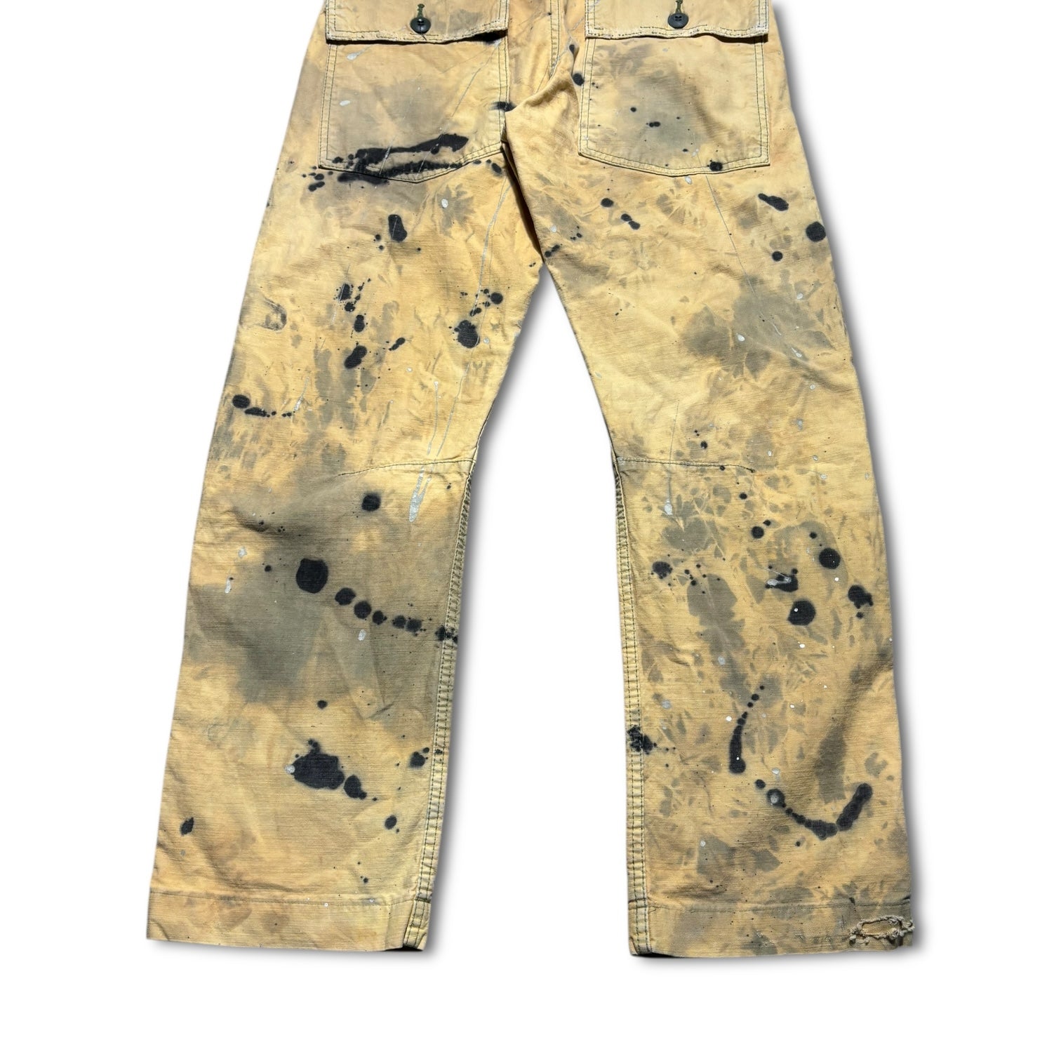[13each remake] 00s Blue Way Bleached Paint Pants