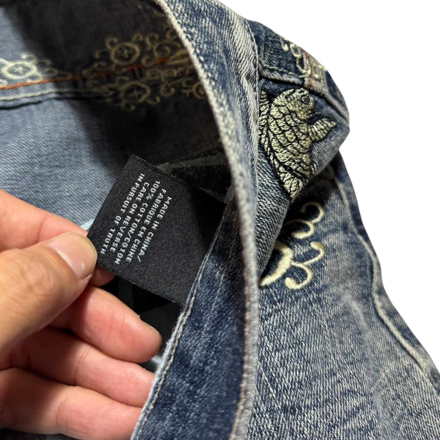 AKADEMIKS Embroid Buggy Denim