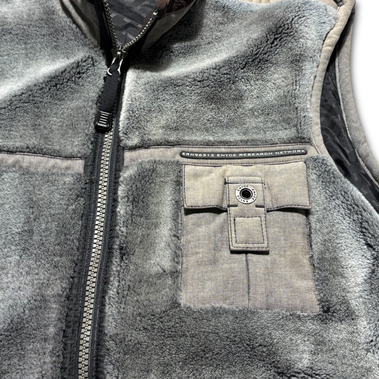 90s Enyce boa vest jacket