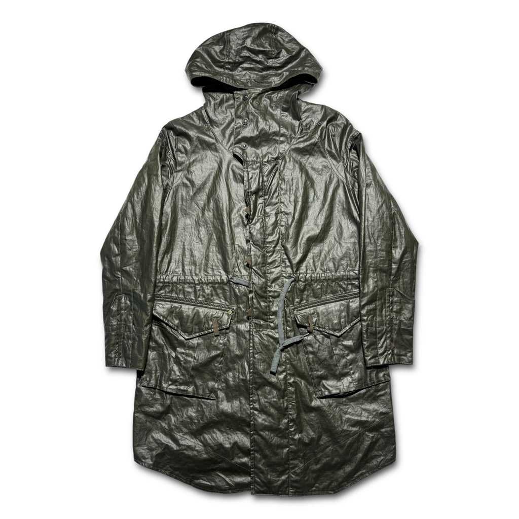 00s G star raw nylon tech hooded coat