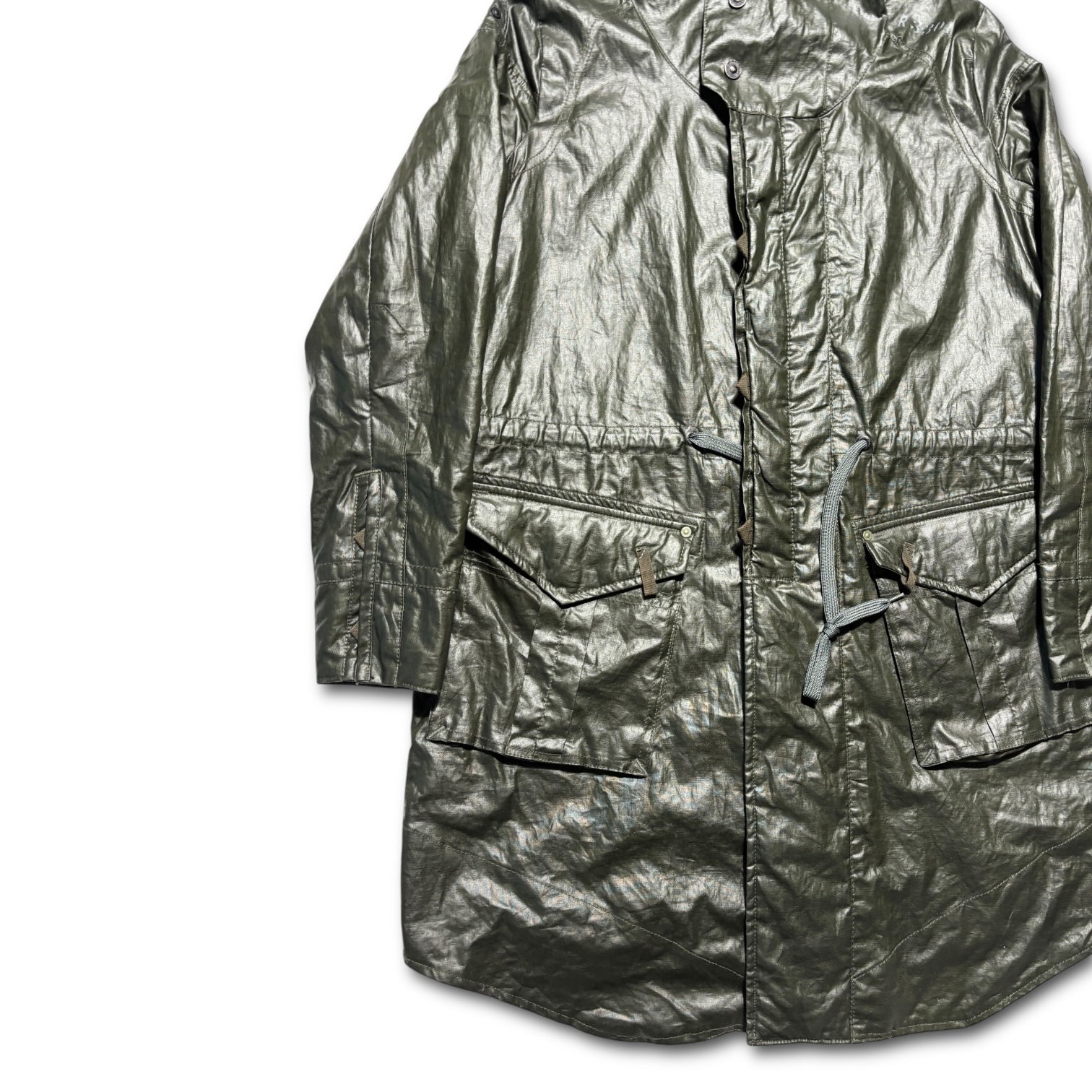 00s G star raw nylon tech hooded coat