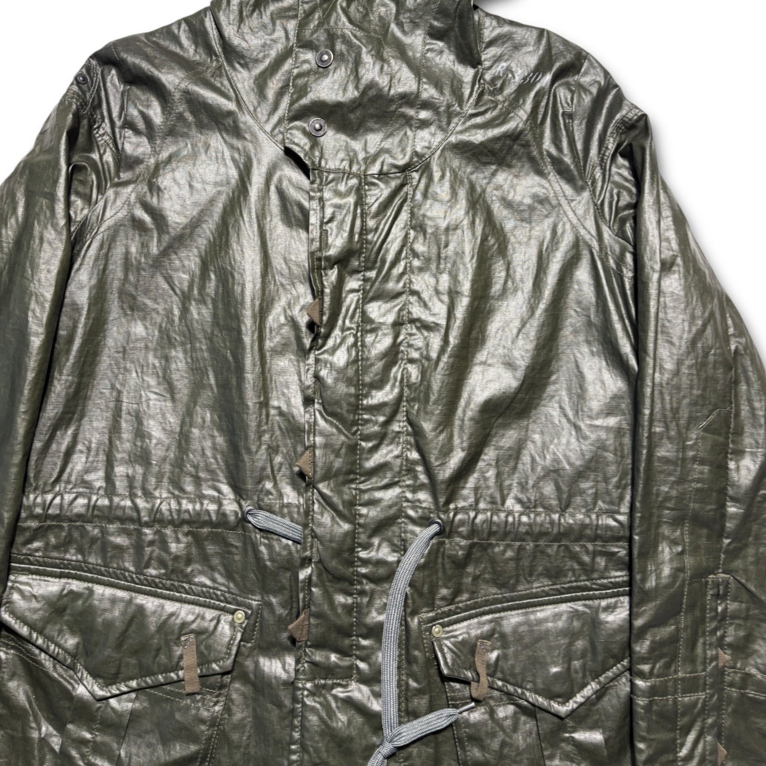 00s G star raw nylon tech hooded coat