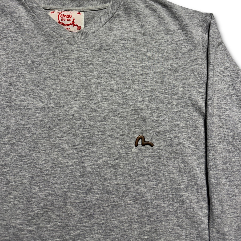 00s Evisu Logo Long sleeve grey