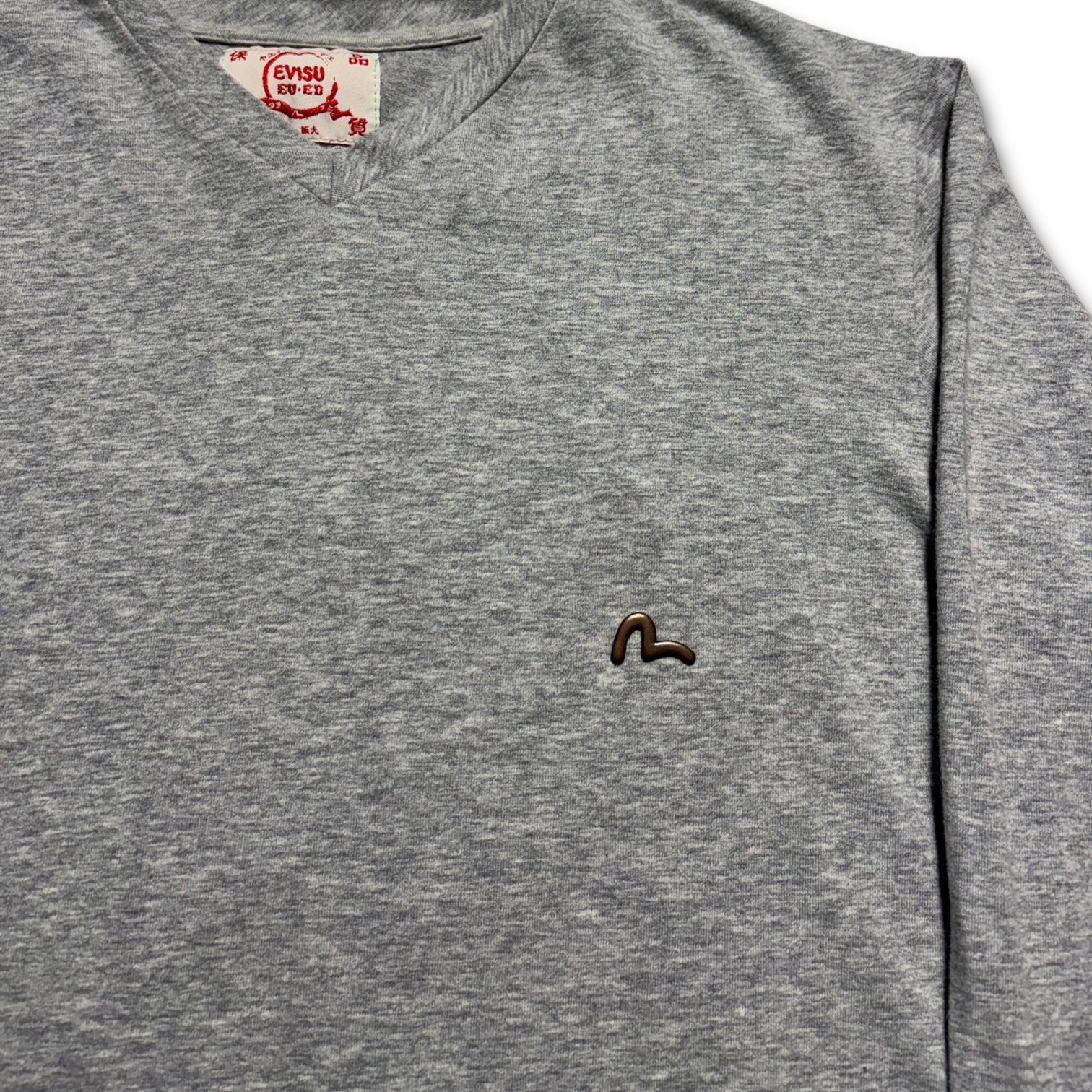 00s Evisu Logo Long sleeve grey