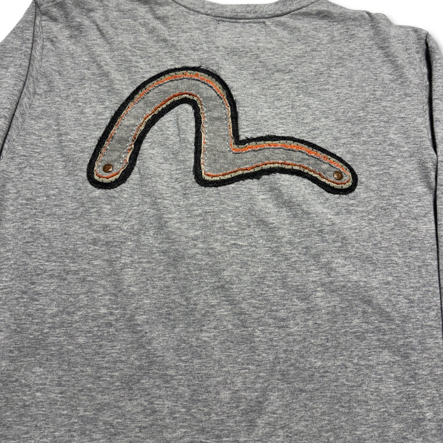 00s Evisu Logo Long sleeve grey