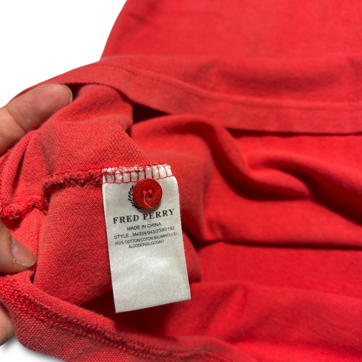 00s Fred Perry sports red polo shirts