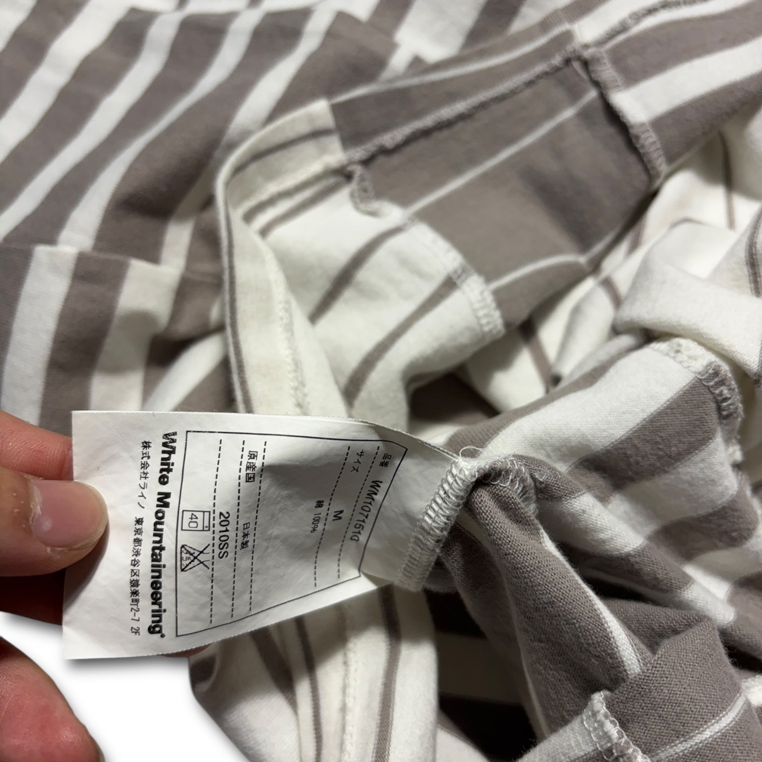 2010ss WHITE MOUNTAINEERING Patch panel tee