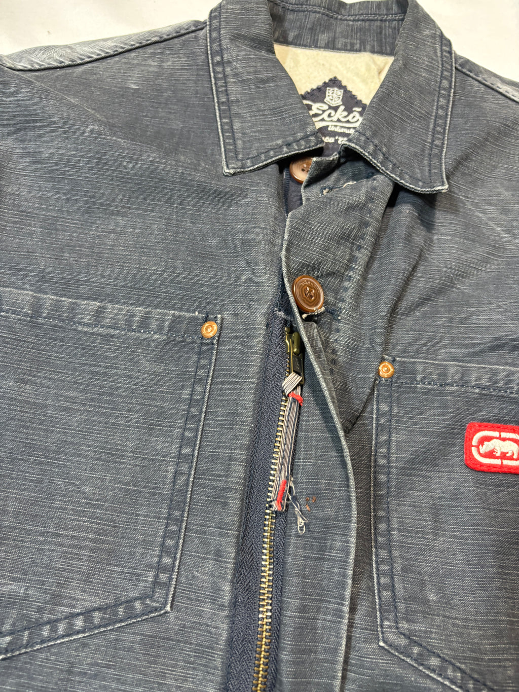 00s Ecko Arm Cut  Denim Jacket