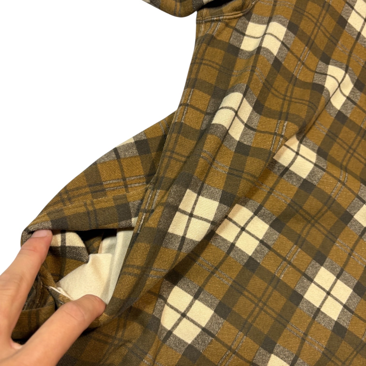 90s X large check sweat