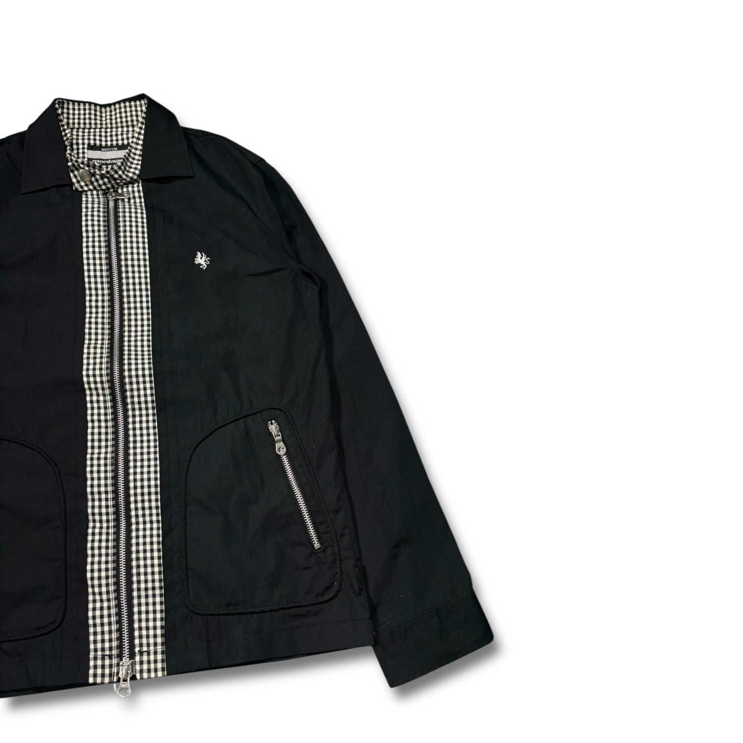 2005 Montage layered Jacket Ichimatsu Koushi 市松格子柄