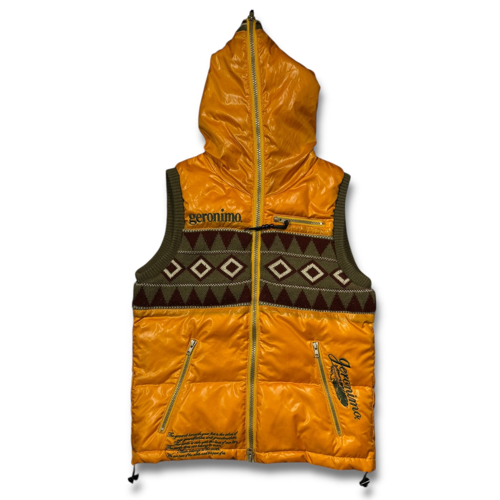 00s Geronimo Nylon puffer hooded vest