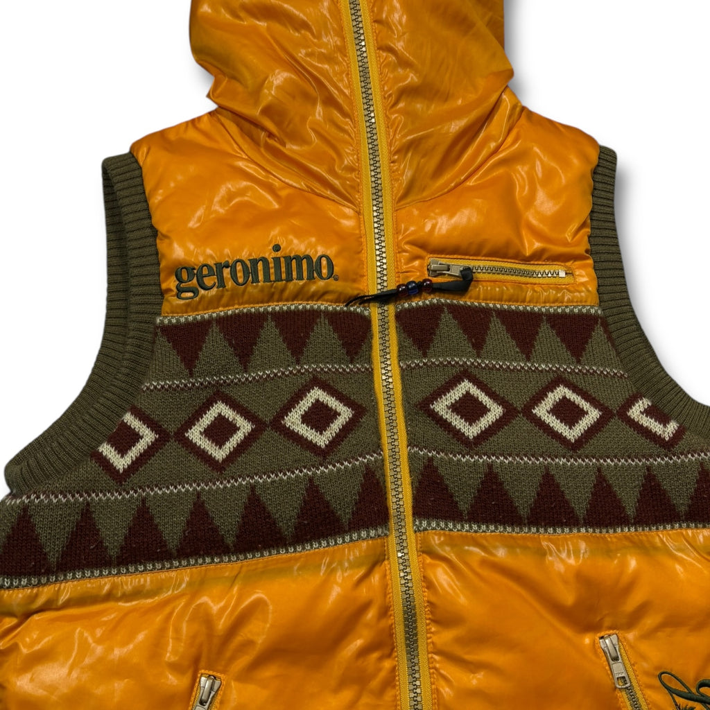 00s Geronimo Nylon puffer hooded vest