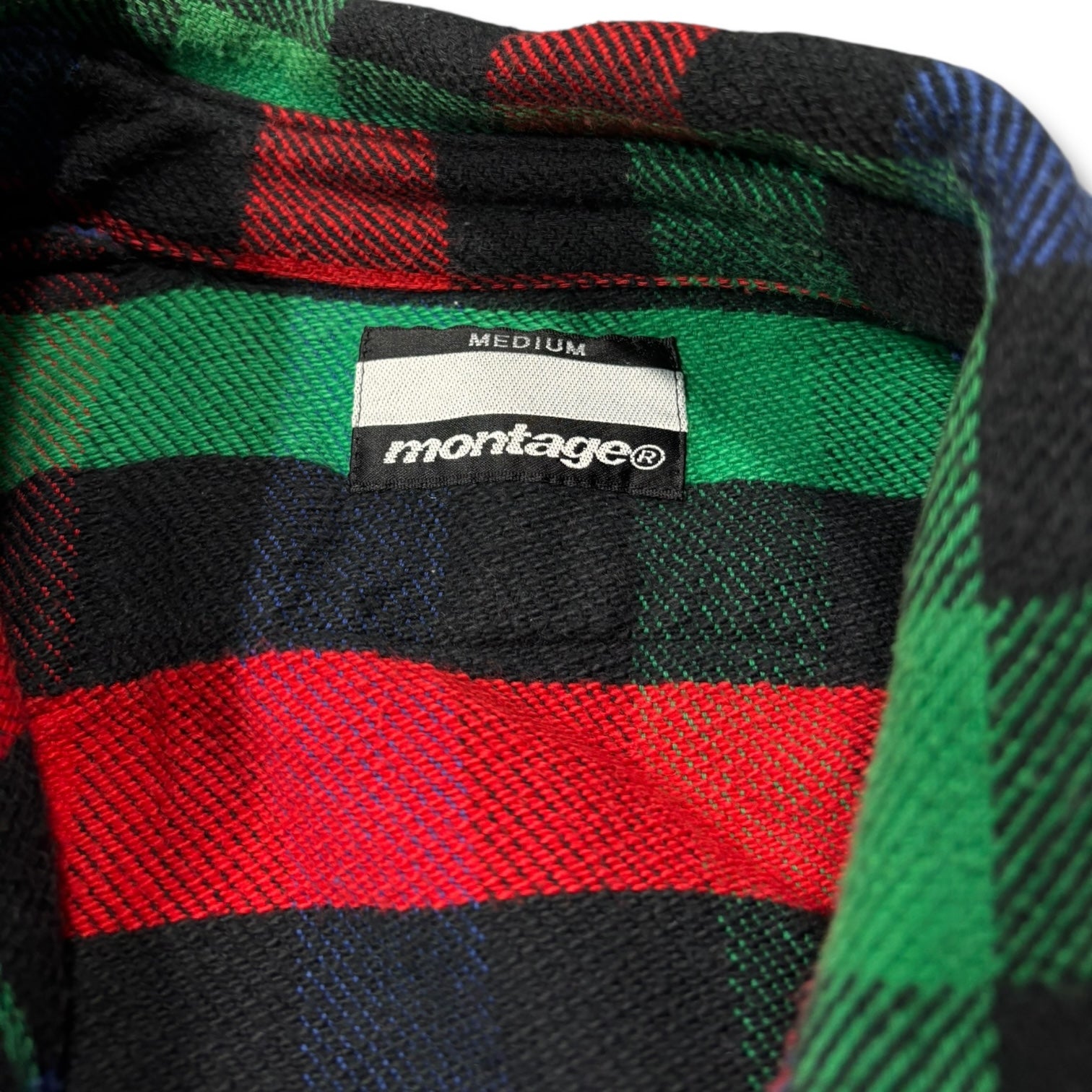 00s Montage multi color plaid shirts