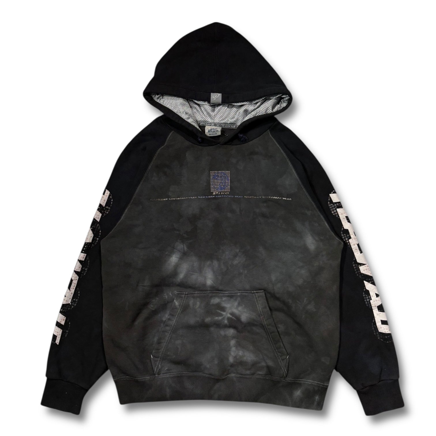 00s Piko Tye Dye Hoodie Black navy