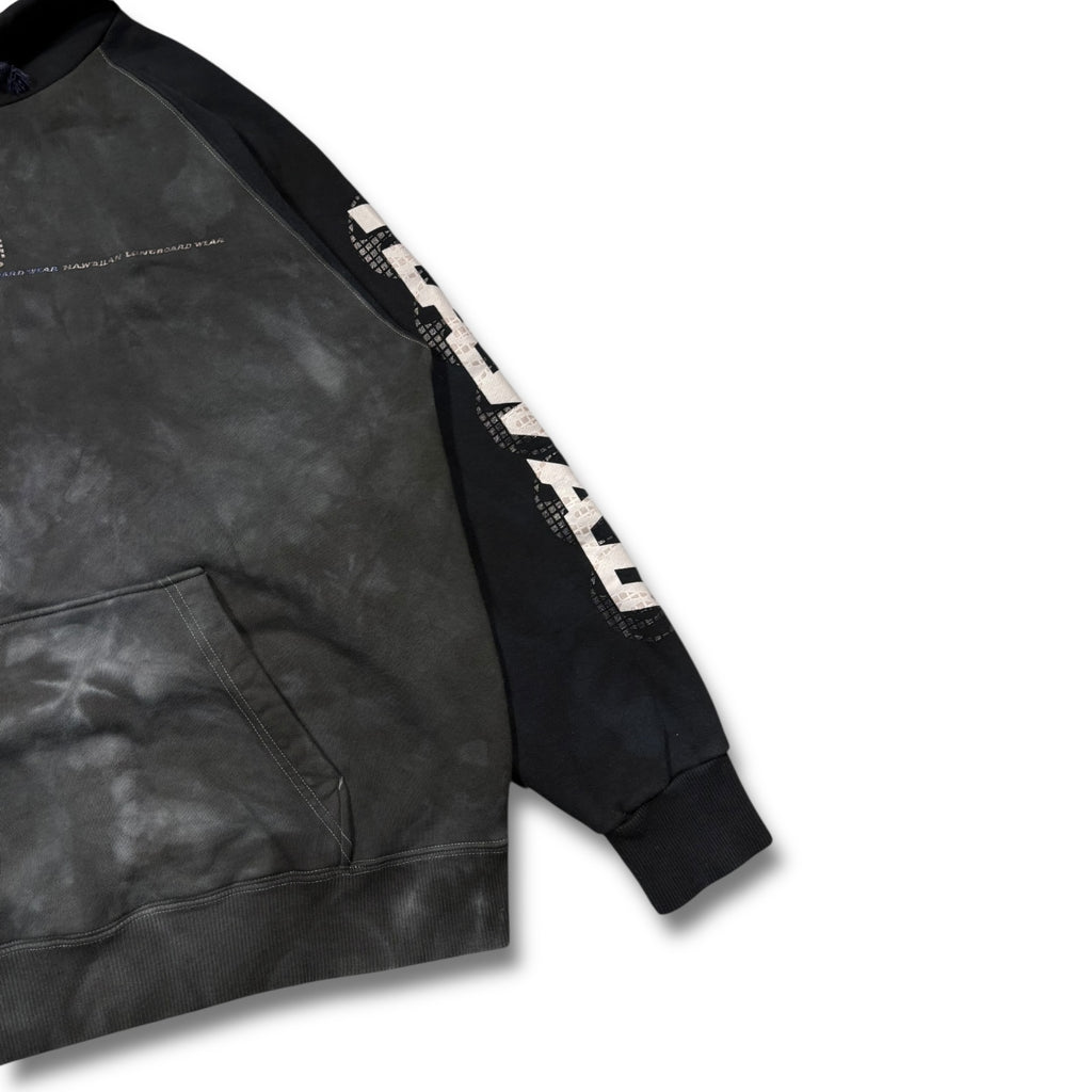 00s Piko Tye Dye Hoodie Black navy