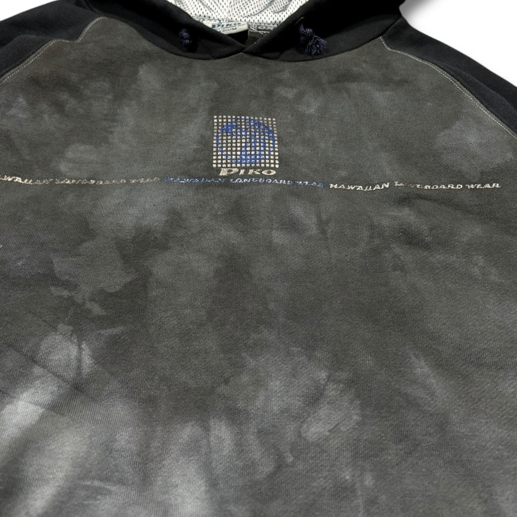 00s Piko Tye Dye Hoodie Black navy
