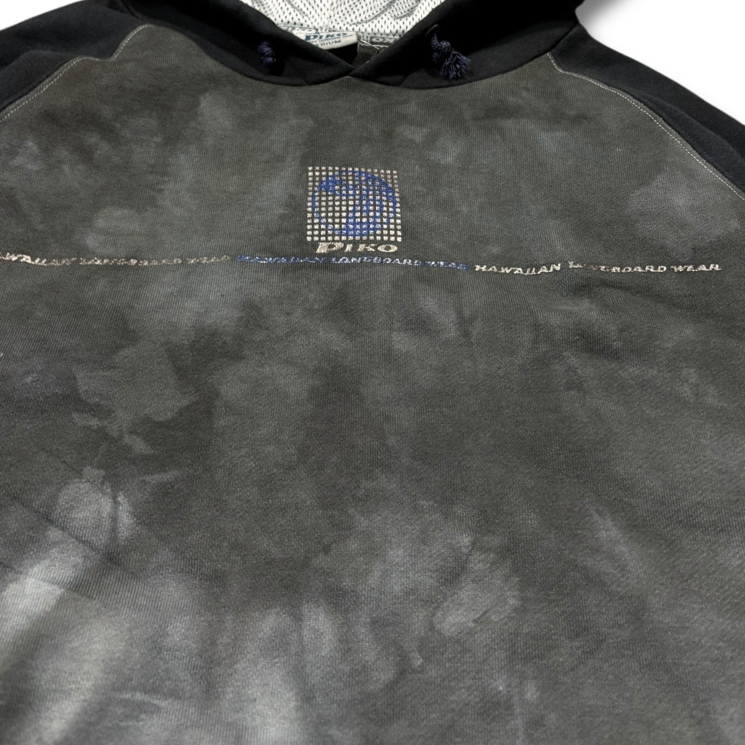 00s Piko Tye Dye Hoodie Black navy