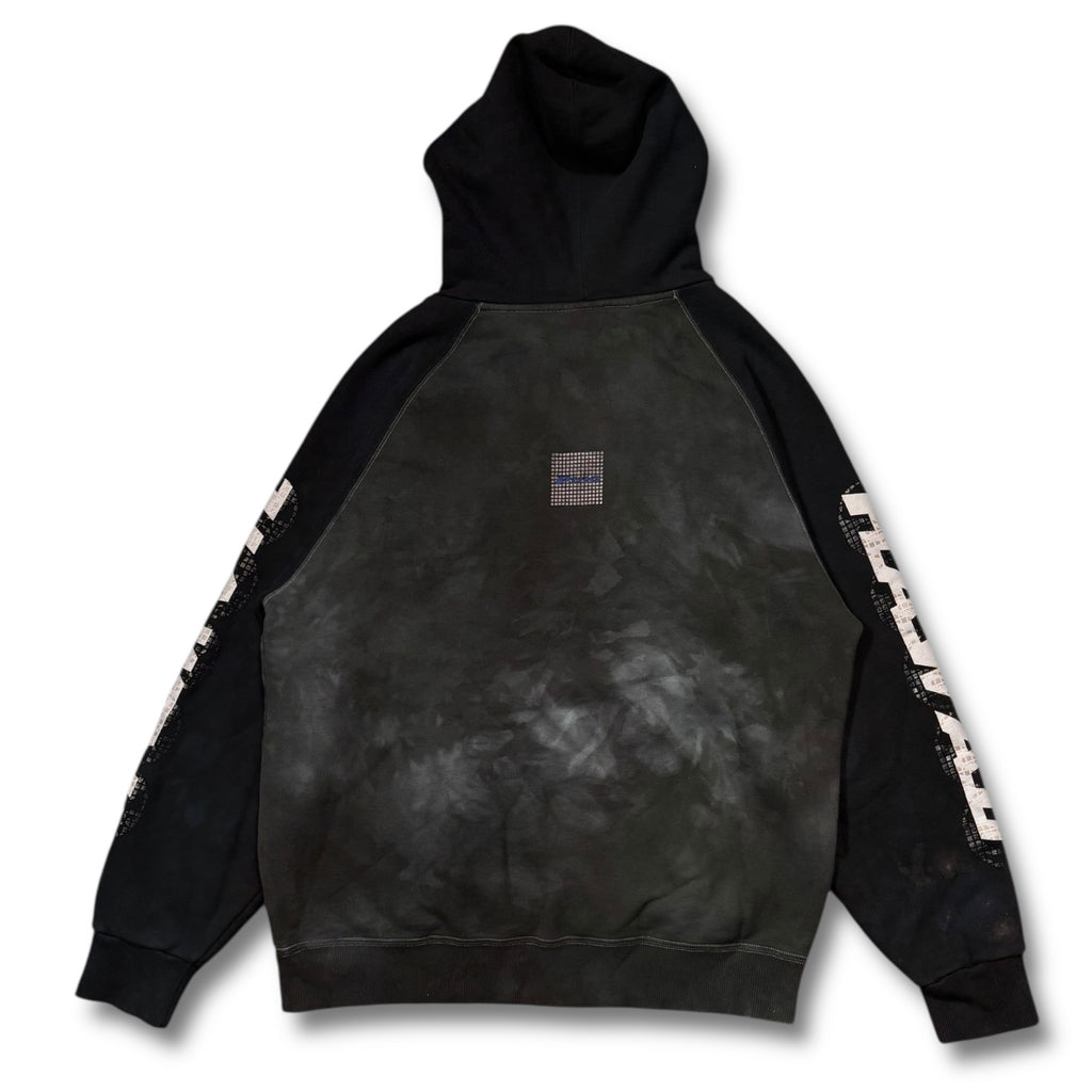 00s Piko Tye Dye Hoodie Black navy