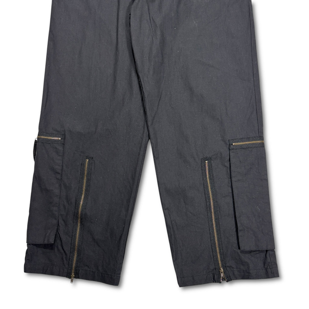 00s Vivienne Westwood Zip Parachute Pants Black
