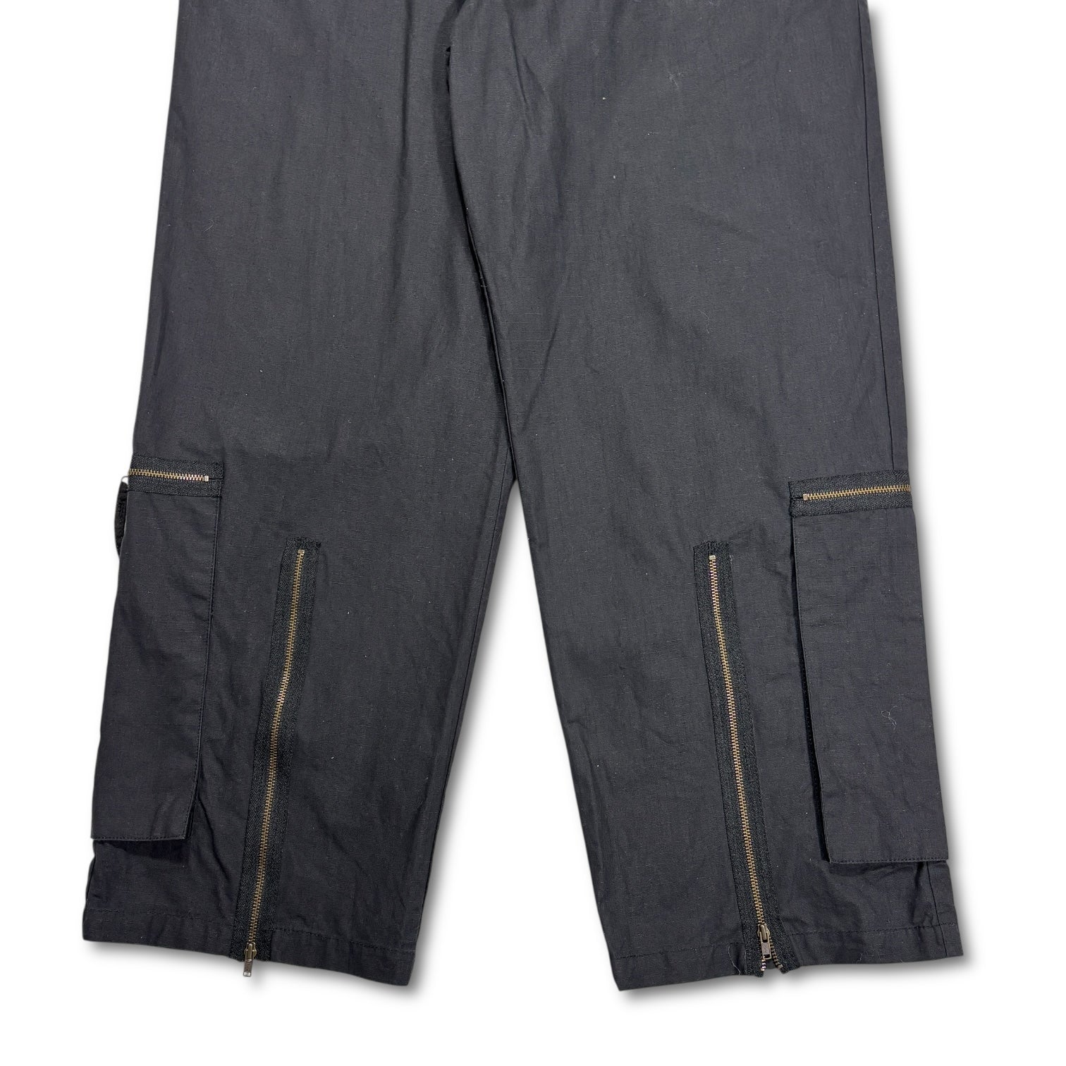 00s Vivienne Westwood Zip Parachute Pants Black