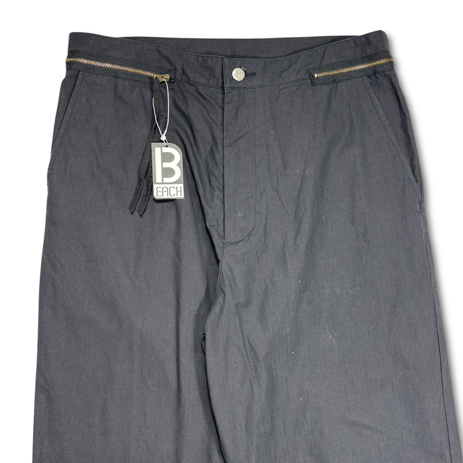 00s Vivienne Westwood Zip Parachute Pants Black