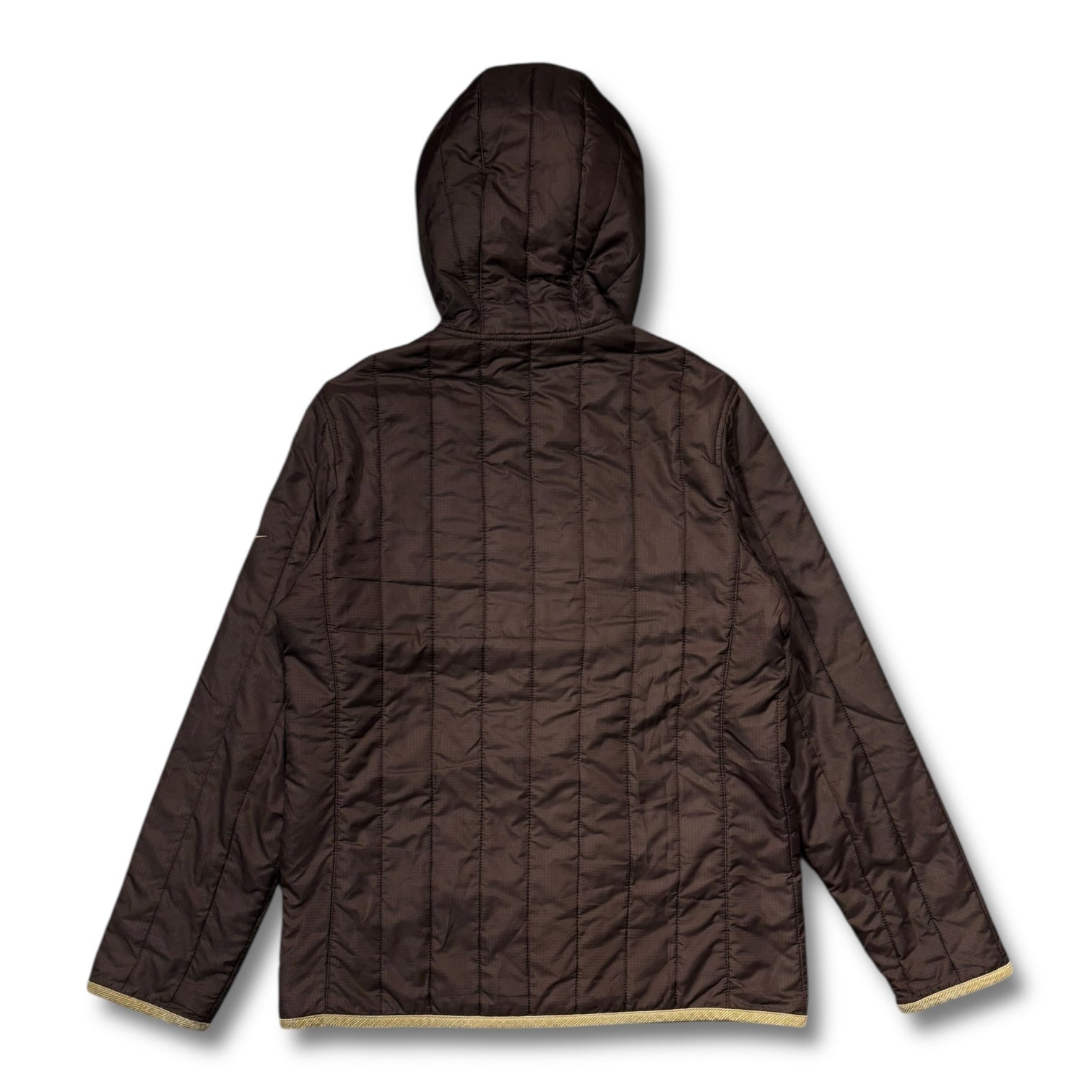 00s Nike Puffer Hooded Jaket / embroided / corduroy