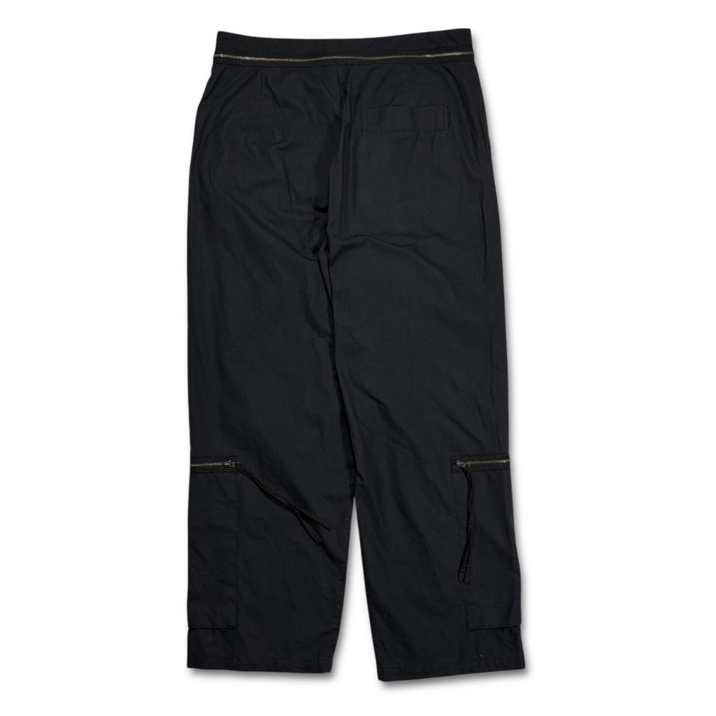 00s Vivienne Westwood Zip Parachute Pants Black