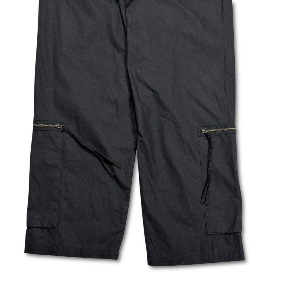 00s Vivienne Westwood Zip Parachute Pants Black