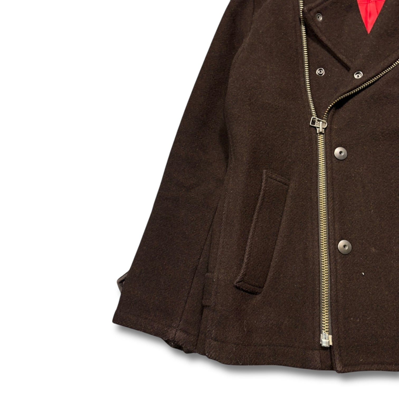 00s Montage Wool Coat Brown Double Button