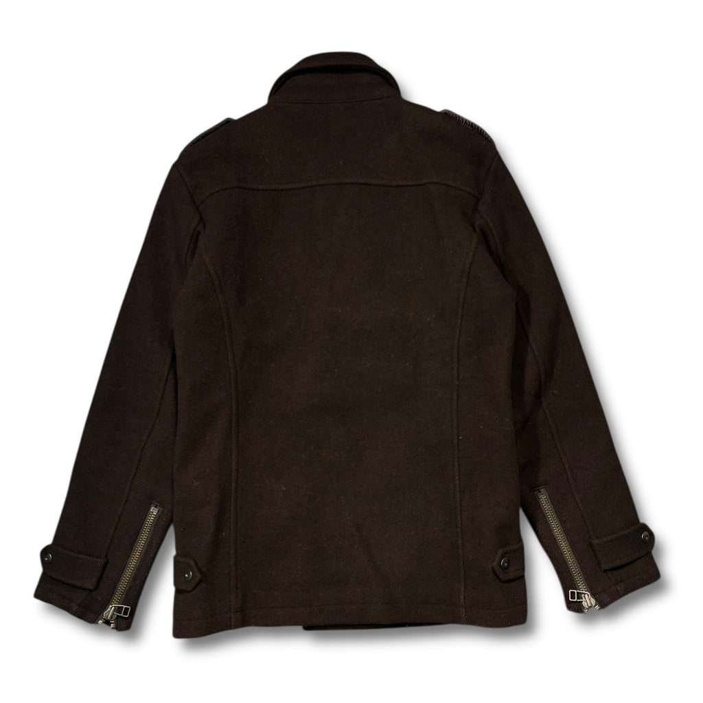 00s Montage Wool Coat Brown Double Button