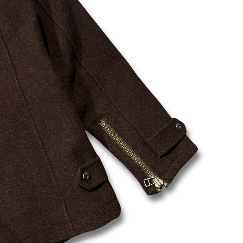 00s Montage Wool Coat Brown Double Button