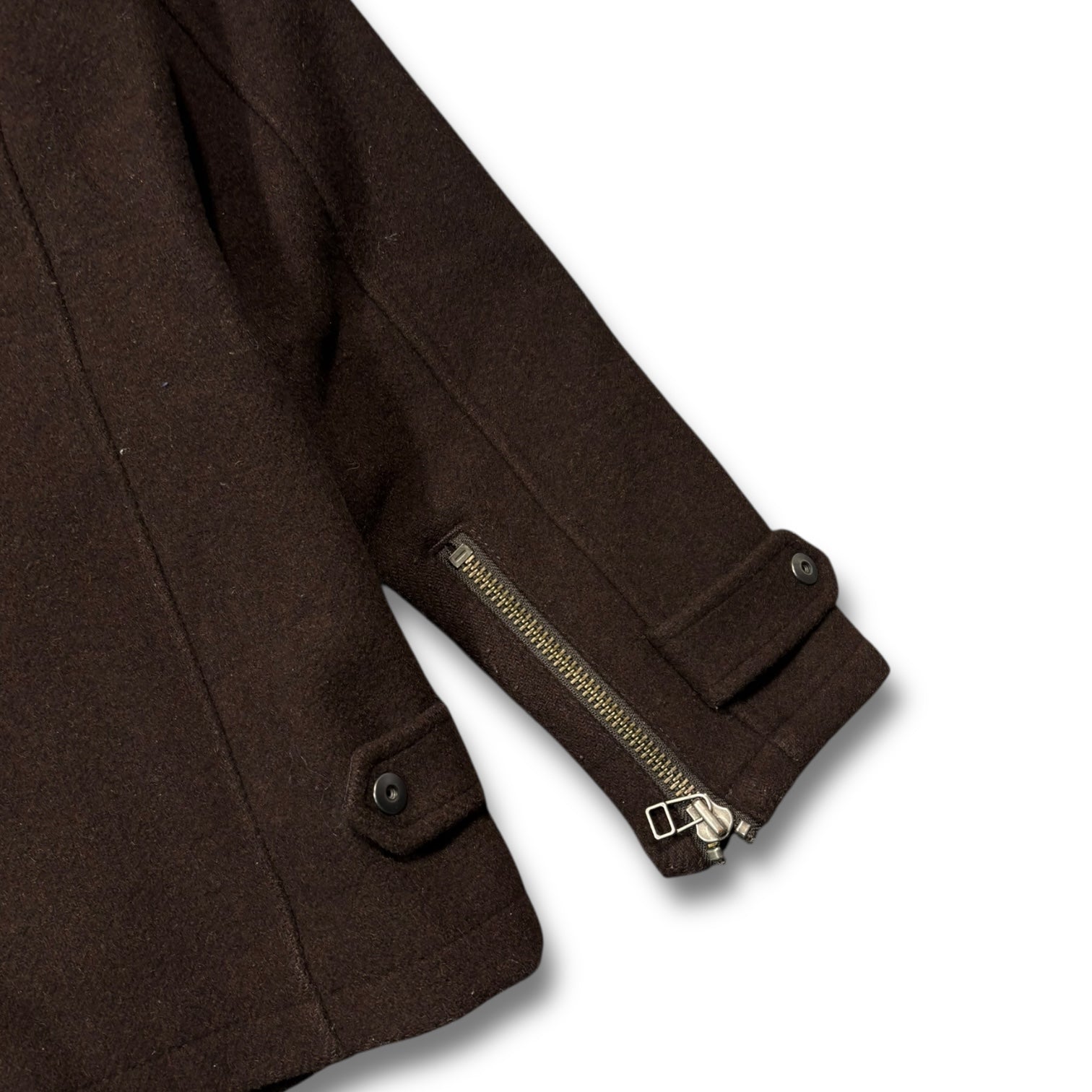 00s Montage Wool Coat Brown Double Button