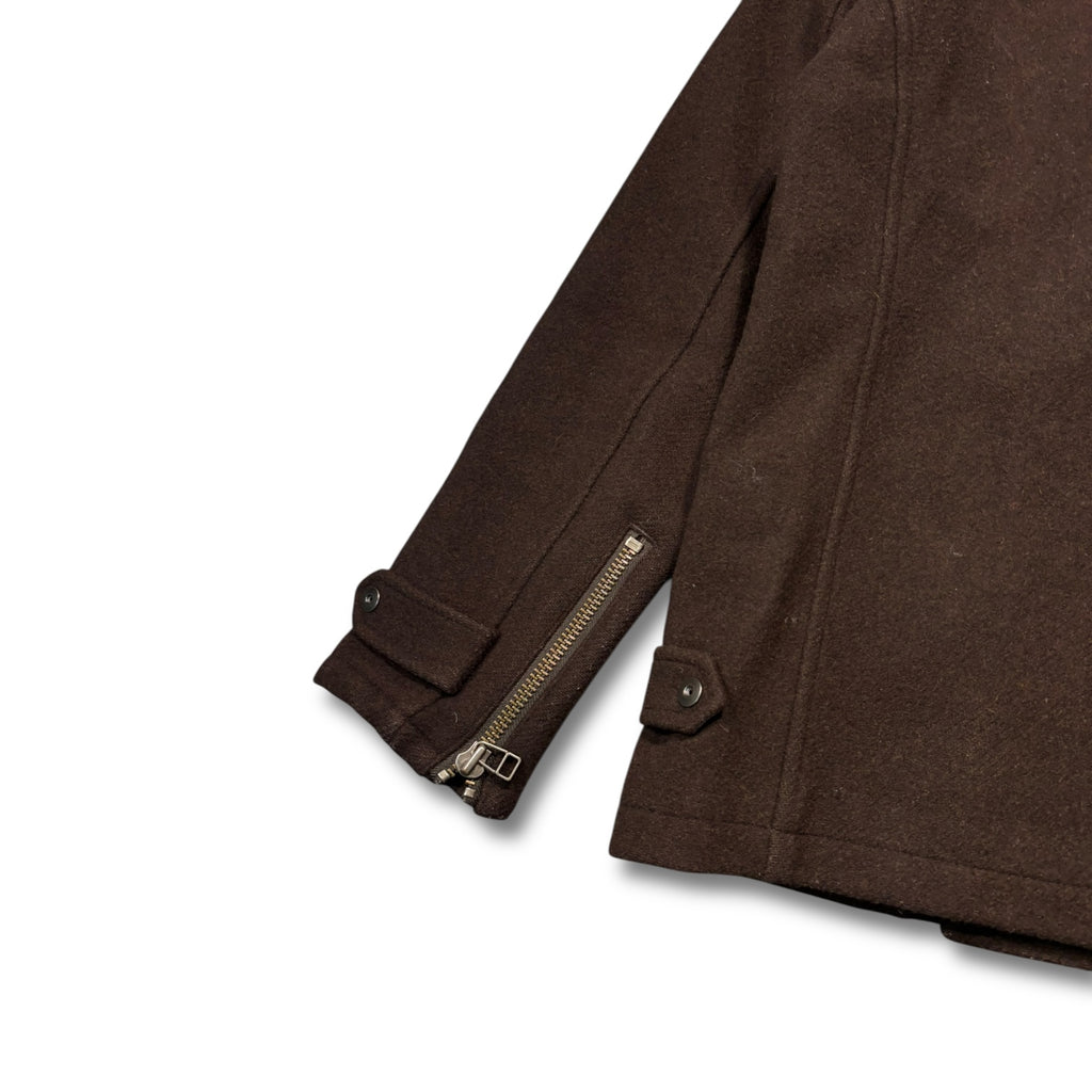00s Montage Wool Coat Brown Double Button