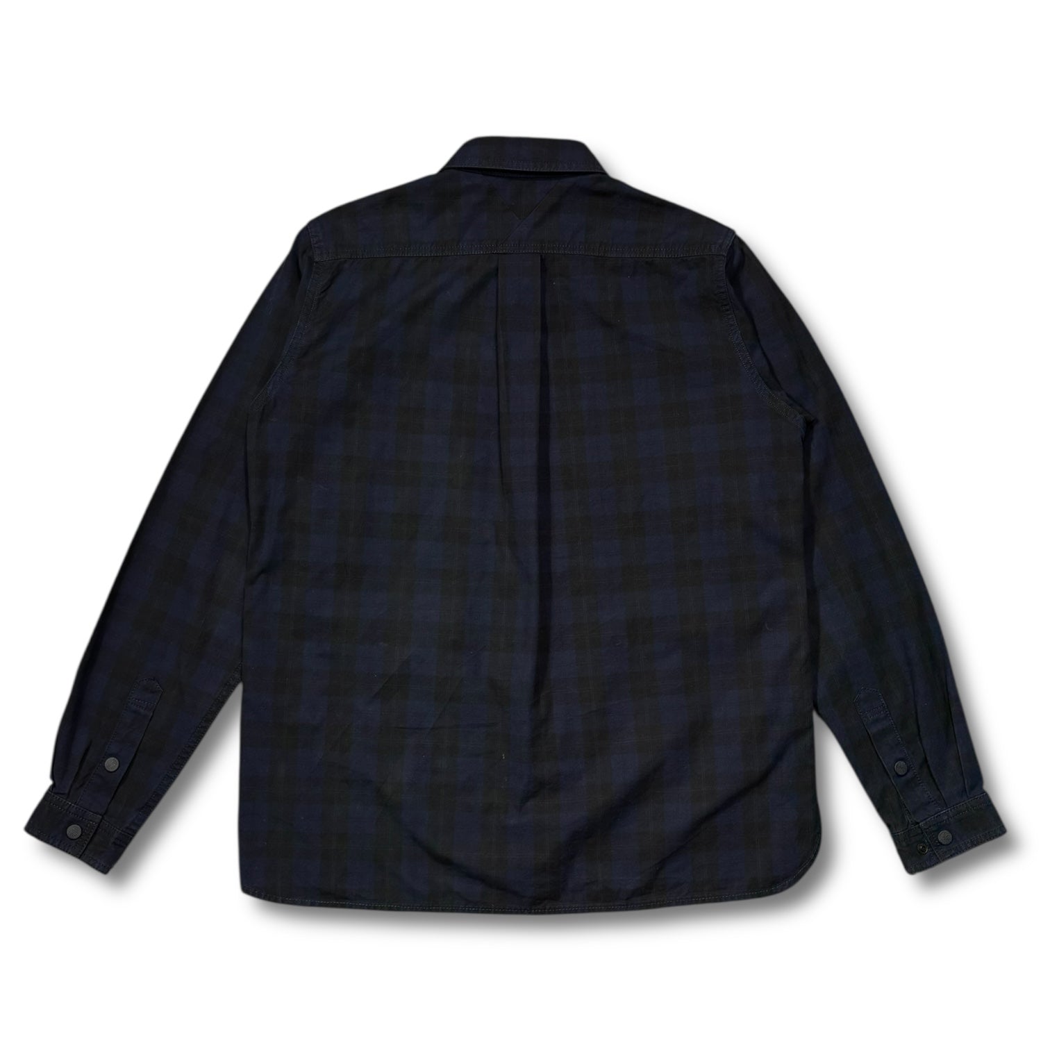 Whitemountaineering Cargo Pockets Shirts Navy Plaid