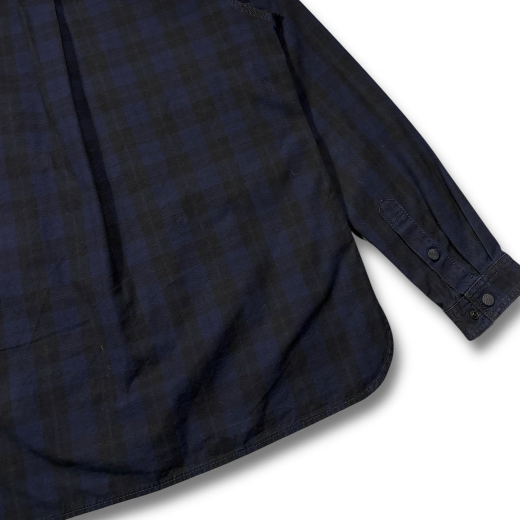 Whitemountaineering Cargo Pockets Shirts Navy Plaid