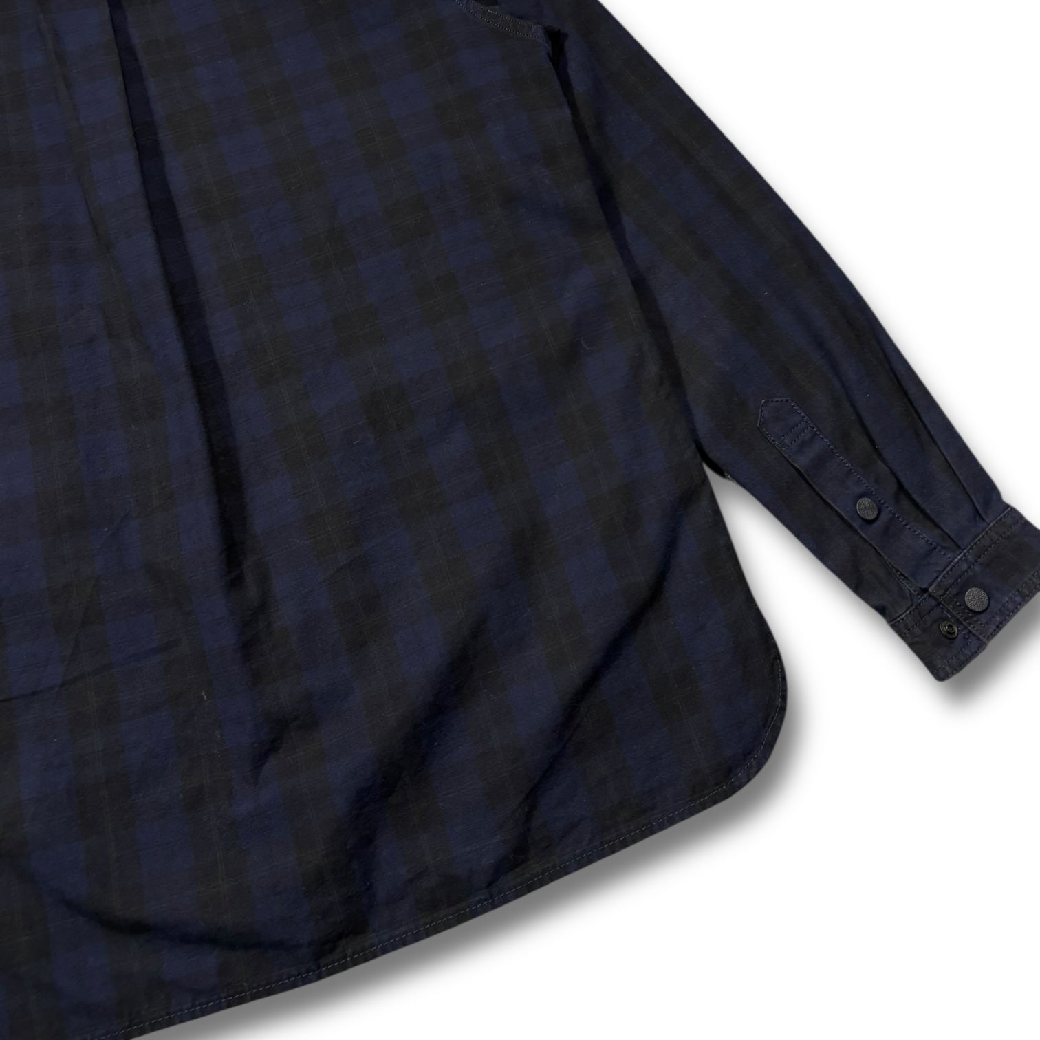 Whitemountaineering Cargo Pockets Shirts Navy Plaid