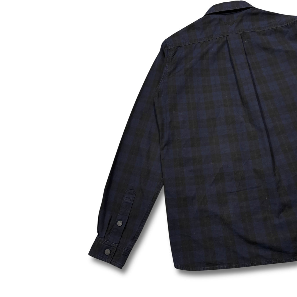 Whitemountaineering Cargo Pockets Shirts Navy Plaid